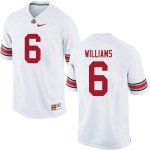 Men's Ohio State Buckeyes #6 Jameson Williams White Nike NCAA College Football Jersey Black Friday THD6044UN